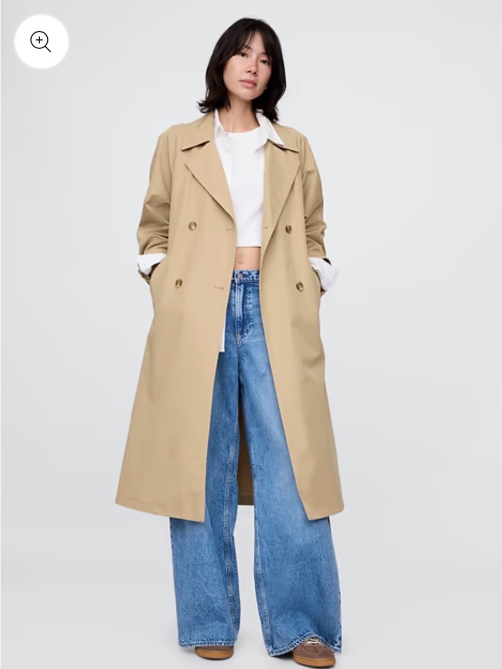 Gap Icon Trench Coat — Size S